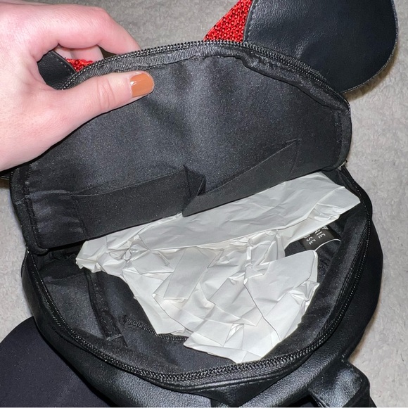 Disney Bags Nwot Minnie Mouse Disney Small Backpack Black Poshmark